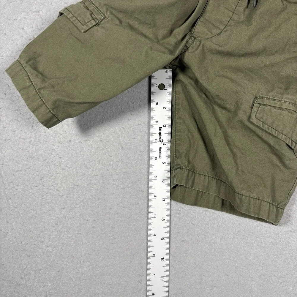 Boy’s Size S 6-7 Old Navy Green Elastic Waist Pull On Summer Cargo Shorts